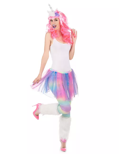 Photo du produit Déguisement de licorne multicolore femme