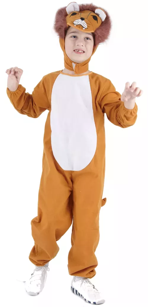 Photo du produit Déguisement lion marron et blanc enfant