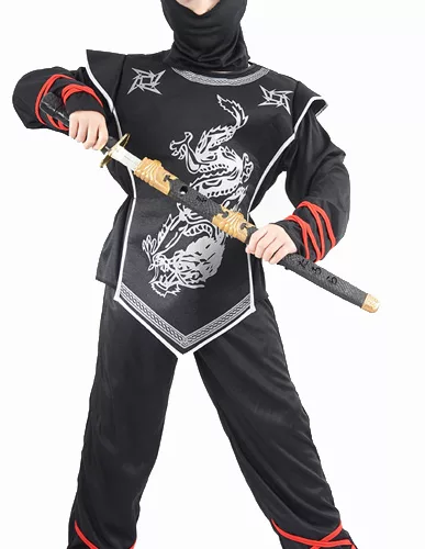 Photo du produit Déguisement ninja dragon argenté garçon