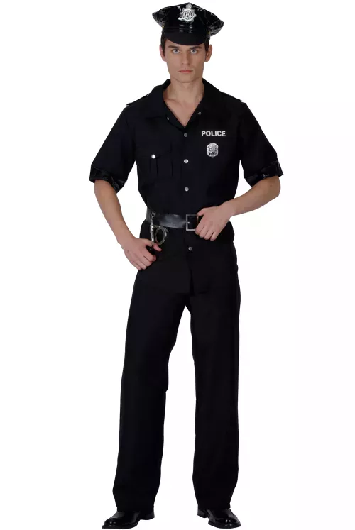 Photo du produit Déguisement policier noir homme