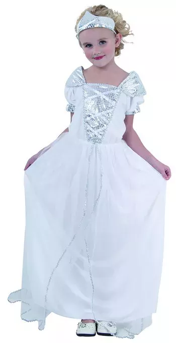 Photo du produit Déguisement princesse argenté fille
