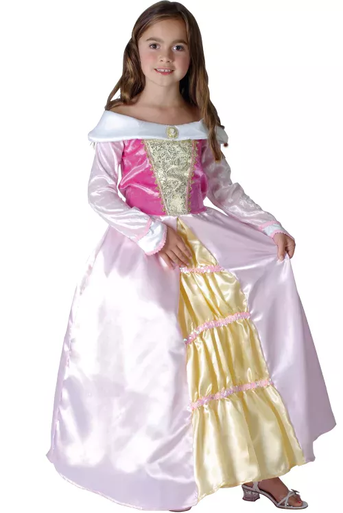 Photo du produit Déguisement princesse robe satinée fille