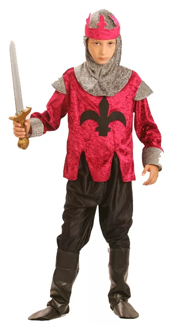 Photo du produit Déguisement chevalier médiéval rouge garçon