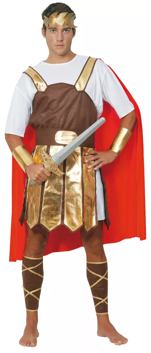 Photo du produit Déguisement gladiateur romain cape rouge homme