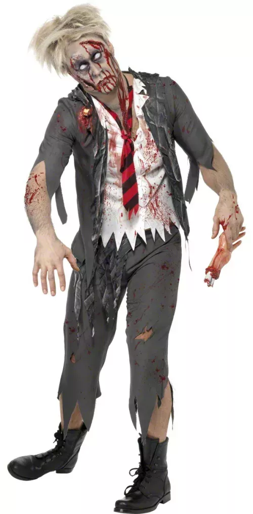 Photo du produit Déguisement zombie écolier homme Halloween