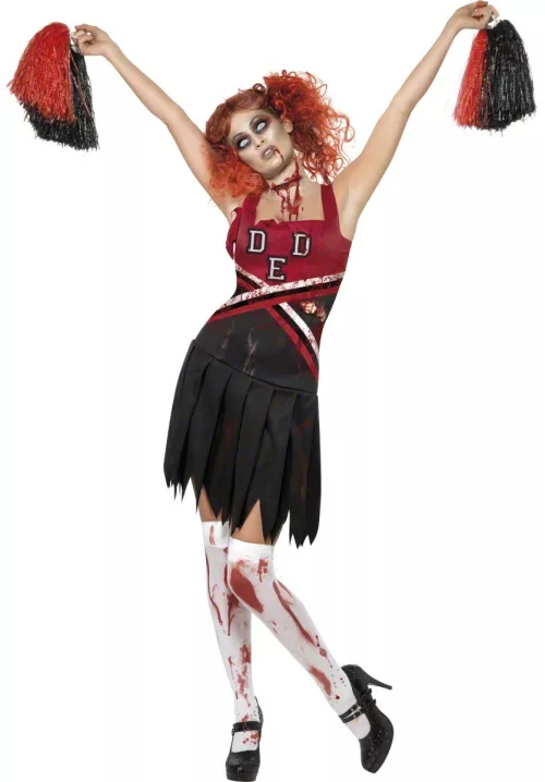 Photo du produit Déguisement zombie pompom girl femme Halloween