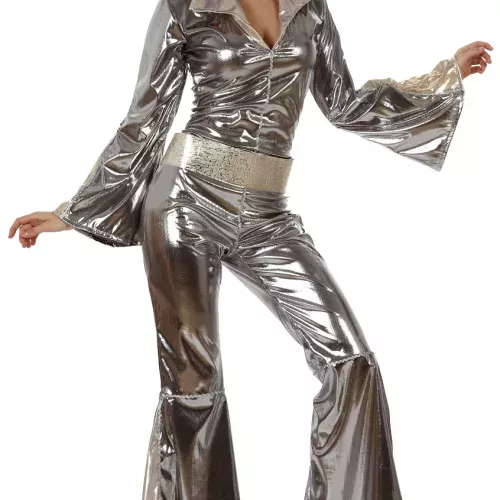 Photo du produit Déguisement disco argenté femme