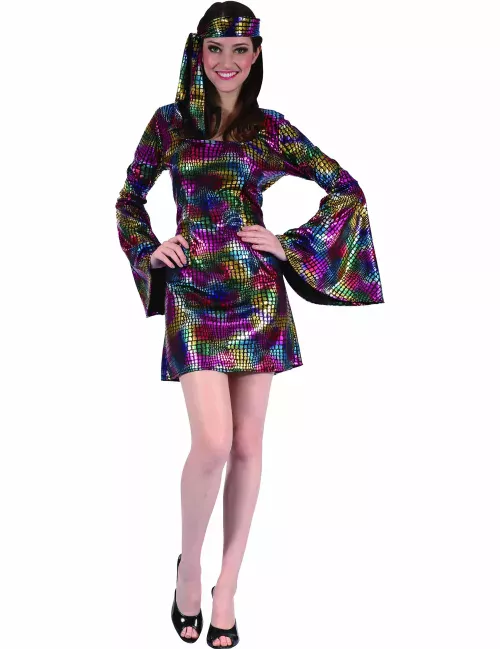 Photo du produit Déguisement disco multicolore femme