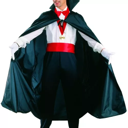 Photo du produit Cape noire de dracula Halloween homme