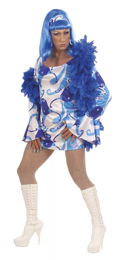 Photo du produit Déguisement Drag Queen disco homme bleu