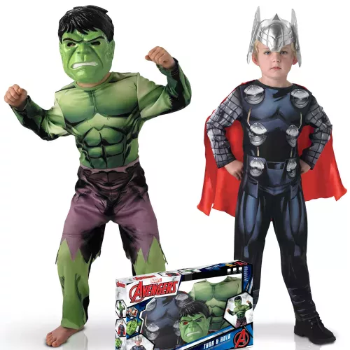 Photo du produit Coffret déguisement duo classique Hulket Thor garçon