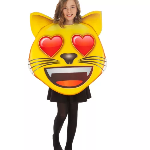 Photo du produit Déguisement Emoji chat coeur enfant