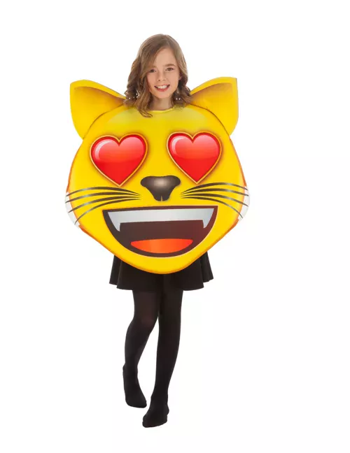 Photo du produit Déguisement Emoji chat coeur enfant