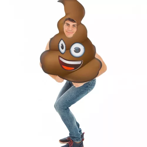 Photo du produit Déguisement Emoji crotte adulte