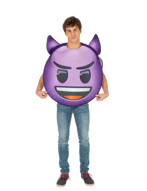 Photo du produit Déguisement Emoji diable adulte