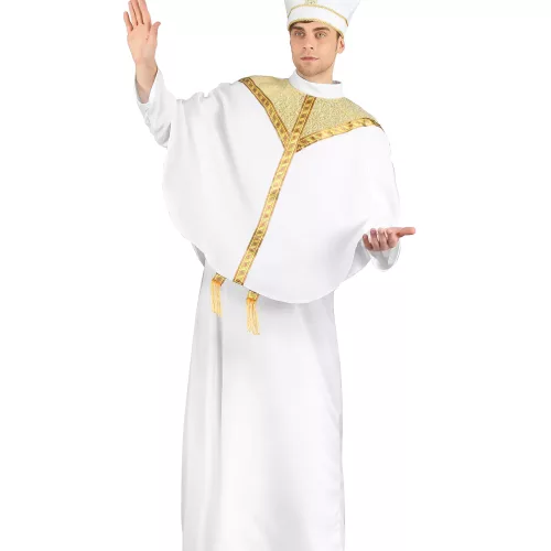 Photo du produit Déguisement évêque blanc homme
