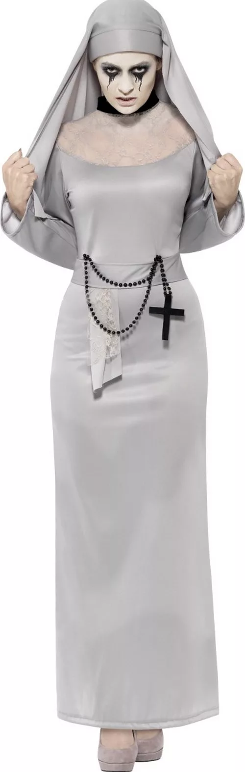 Photo du produit Déguisement fantôme religieuse femme Halloween