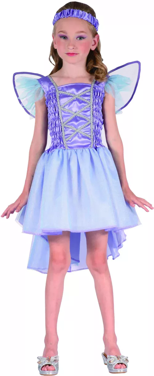 Photo du produit Déguisement fée violette voile bleu fille