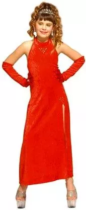 Photo du produit Déguisement cabaret glamour rouge fille