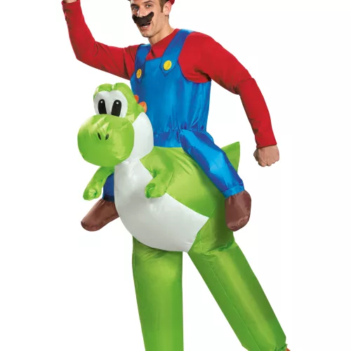 Photo du produit Déguisement gonflable Mario sur Yoshi Nintendo® adulte