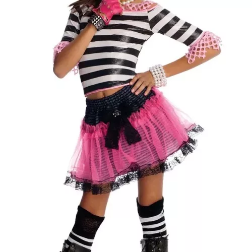 Photo du produit Déguisement Pirate gothique Noir Rose enfant pour fille