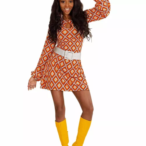 Photo du produit Déguisement groovy rétro années 70 femme