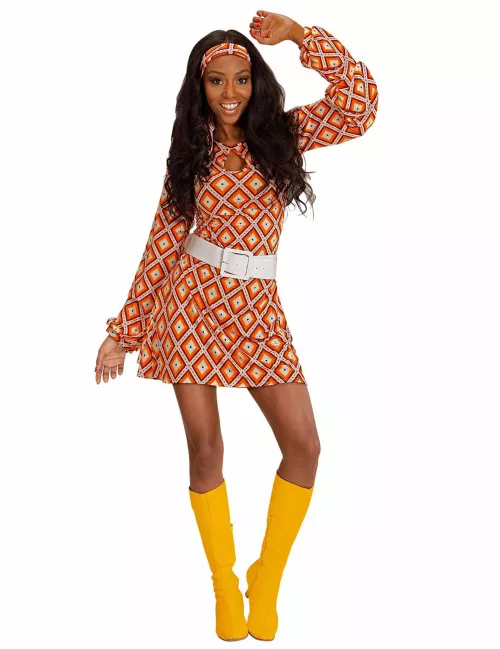 Photo du produit Déguisement groovy rétro années 70 femme