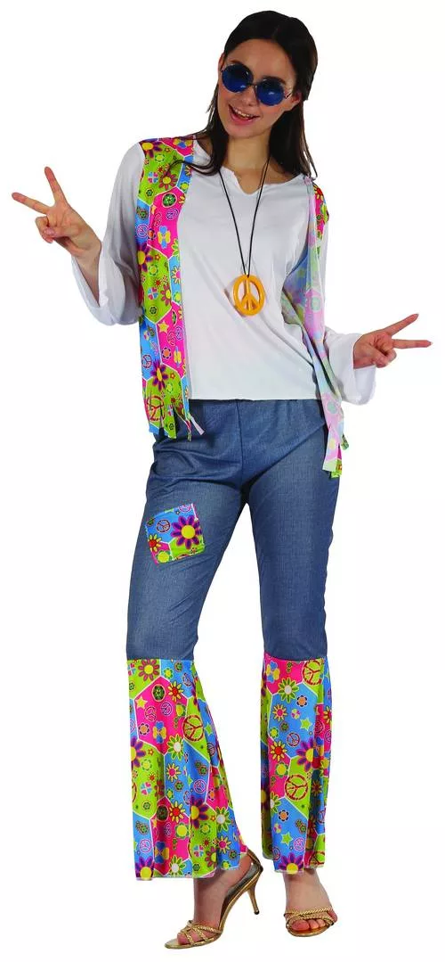 Photo du produit Déguisement hippie peace and love femme