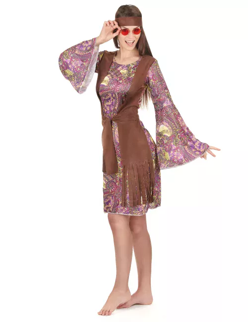 Photo du produit Déguisement hippie motif paisley femme