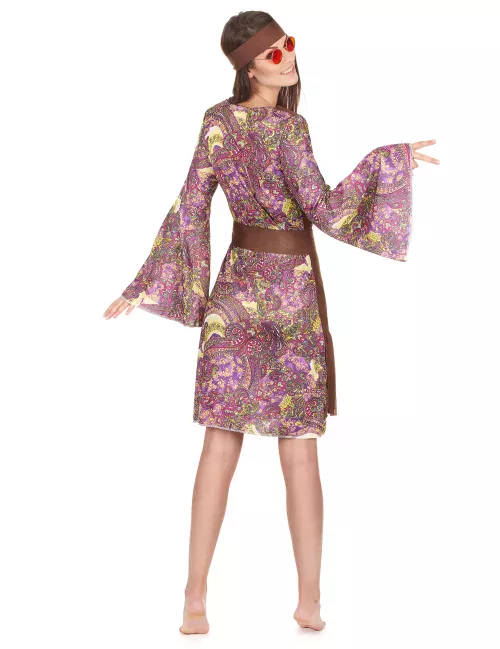 Photo du produit Déguisement hippie motif paisley femme