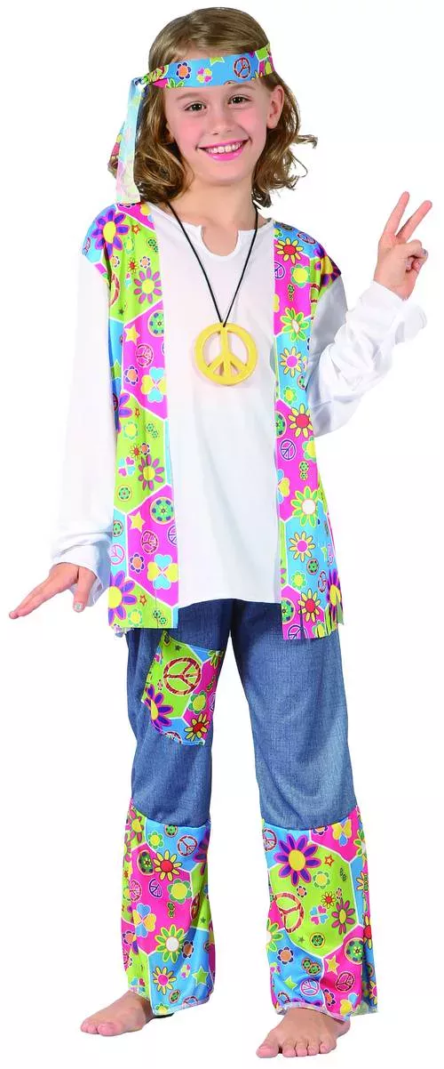 Photo du produit Déguisement hippie gilet à franges fille
