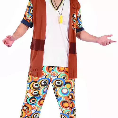 Photo du produit Déguisement hippie motifs ronds homme
