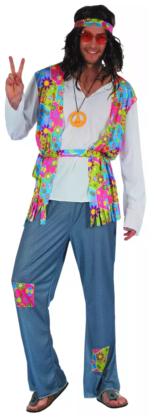 Photo du produit Déguisement hippie effet jean homme
