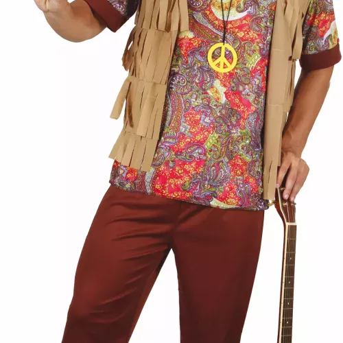 Photo du produit Déguisement hippie motif rouge homme