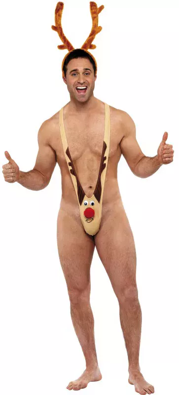 Photo du produit Mankini renne humoristique adulte Noël