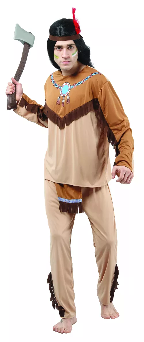 Photo du produit Déguisement indien beige et marron homme