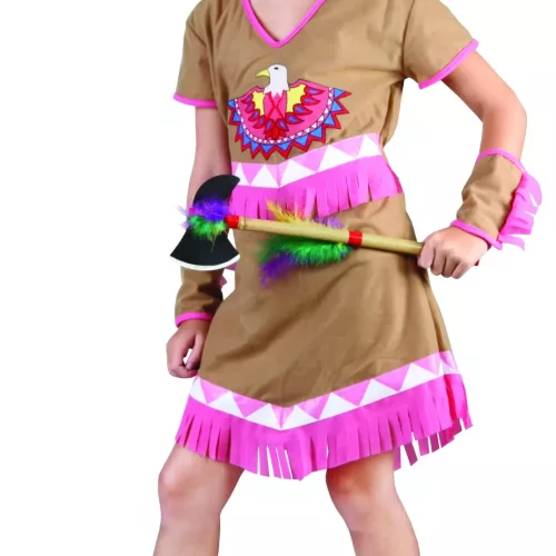 Photo du produit Déguisement indienne franges roses fille