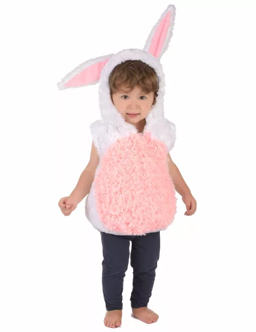 Photo du produit Déguisement lapin blanc et rose sans manches enfant