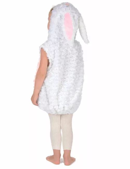 Photo du produit Déguisement lapin blanc et rose sans manches enfant