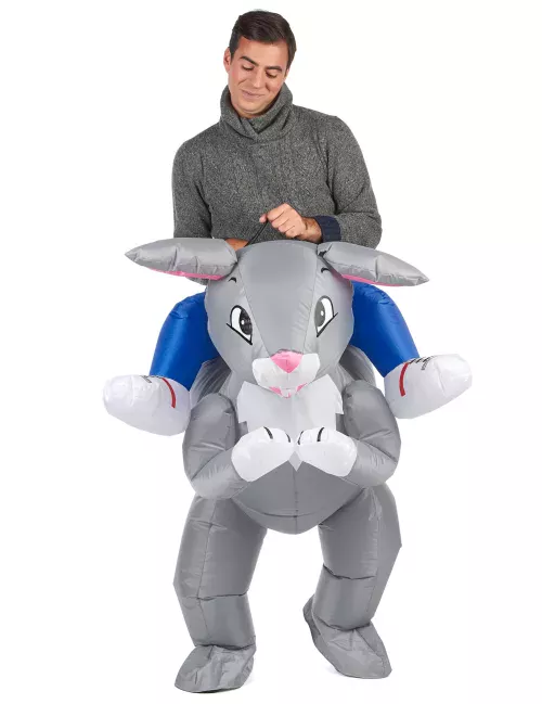 Photo du produit Déguisement lapin gonflable adulte
