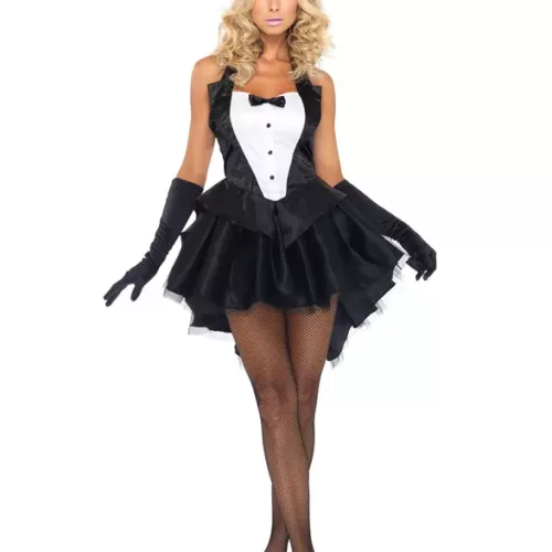 Photo du produit Déguisement lapin noir et blanc sexy femme