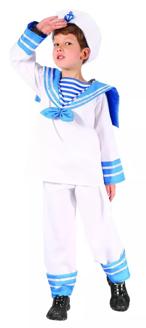 Photo du produit Déguisement marin bleu et blanc garçon