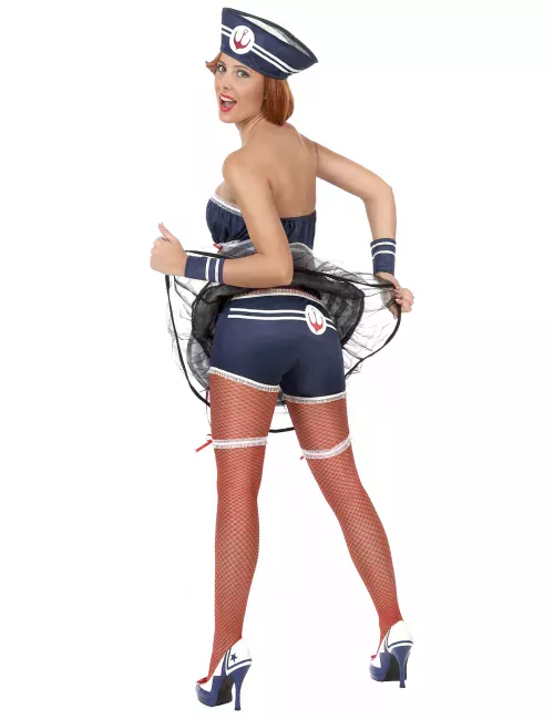Photo du produit Déguisement marin sexy robe bustier femme