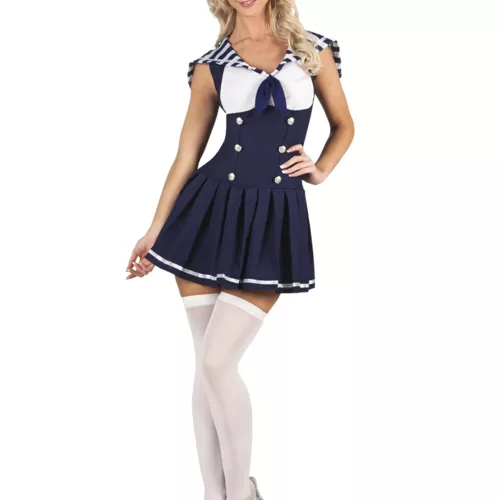 Photo du produit Déguisement marin sexy bleu foncé femme