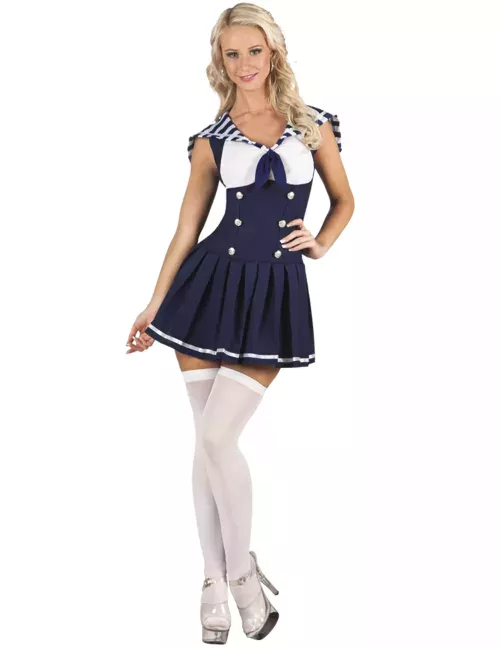 Photo du produit Déguisement marin sexy bleu foncé femme