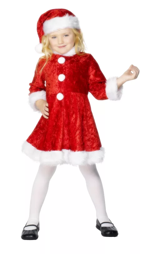 Photo du produit Déguisement Mère Noël effet velours fille