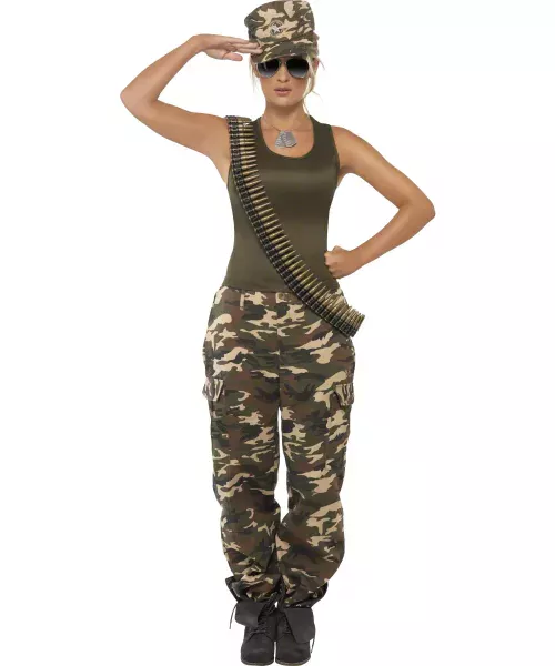 Photo du produit Déguisement militaire débardeur femme