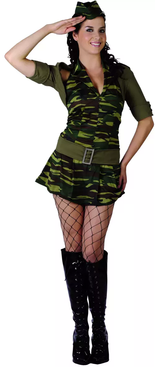 Photo du produit Déguisement militaire robe courte femme