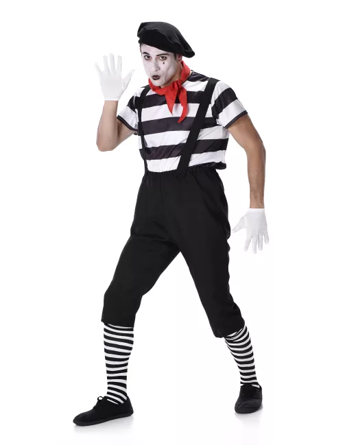 Photo du produit Déguisement mime pantacourt homme