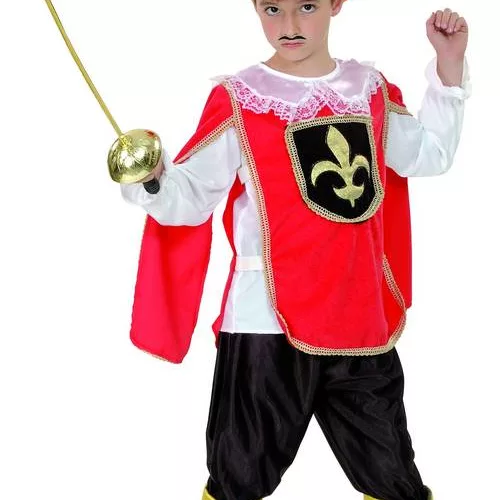 Photo du produit Déguisement Mousquetaire rouge garçon